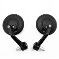 LI Universal Motorcycle Rearview Mirrors 360° Rotation Folding Bar End Side Mirrors For Street Bike Scooters.