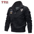 Military Jacket Men Autumn Winter Bomber Tactical Jacket Plus Size 5XL Embroidery Cotton Pilot Cargo Jackets Jaqueta masculina. 