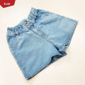 Teen Girl’s Mid Rise Casual Solid Denim Shorts From Levin. 