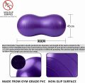Peanut Ball for Kids Therapy, 90x45cm Anti-burst Exercise Ball With Pump, Gym Quality Fitness for Pregnancy Birth, Physical Therapy, Child Training, Women, Men.