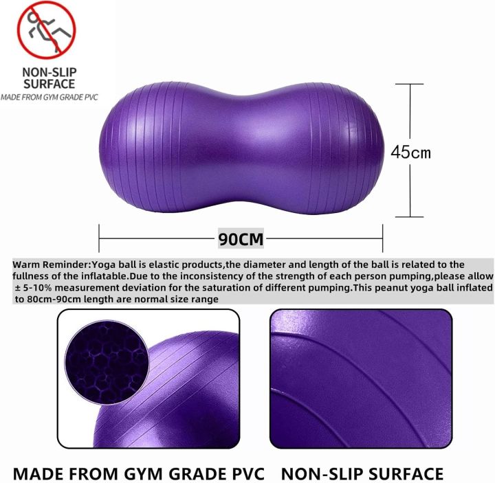 Peanut%20Ball%20for%20Kids%20Therapy,%2090x45cm%20Anti-burst%20Exercise%20Ball%20With%20Pump,%20Gym%20Quality%20Fitness%20for%20Pregnancy%20Birth,%20Physical%20Therapy,%20Child%20Training,%20Women,%20Men%20-%20Image%204