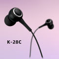 Single earbud－C neutral in-ear C hands-free with microphone KM/K28 machine TYPE headphones dynamic type. 
