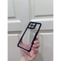 Honor X6b Back Cover Transparent Black Premium Quality Phone Case.