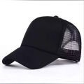 Premium Quality Black Half Foam Net Styles Cap For Men.