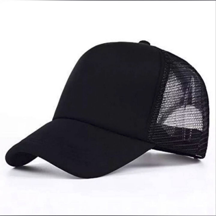 Premium%20Quality%20Black%20Half%20Foam%20Net%20Styles%20Cap%20For%20Men%20-%20Image%203