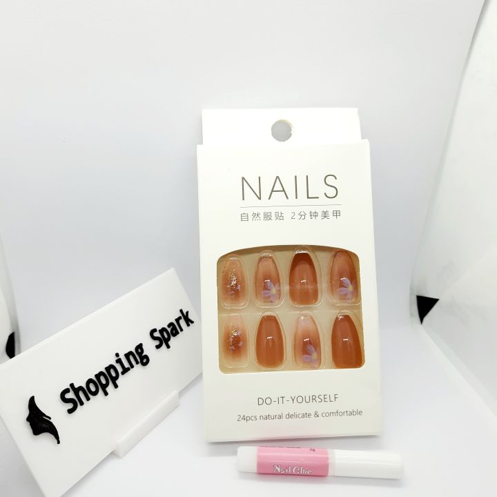 French%20Style%20Press%20On%20Fake%20Nails%2024%20PCS%20-%20R672%20-%20Image%202