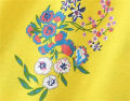 GC Girl Summer Casual Dress Children's Cotton Round Neck Short Sleeves Flower Printed Princess Dress. 