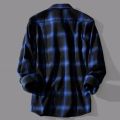 Black White Plaid Men Shirt Spring Autumn Casual Shirt Long Sleeve Turn-down Collar Single-breasted Men Jacket camisa masculina.