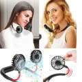 4th Generation 2000MAH Rechargeable neck Fan with light // Kitchen Fan // Sports Fan. 
