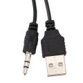 USB 2.0 to Mini A Male 3.5mm Jack Plug Audio Data Cable 45cm 2 Pcs.