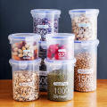 Food-grade Sealed Jars Large Capacity Transparent Plastic Sorting Grain Cans Pot Kitchen Refrigerator Preservation Storage Box. 