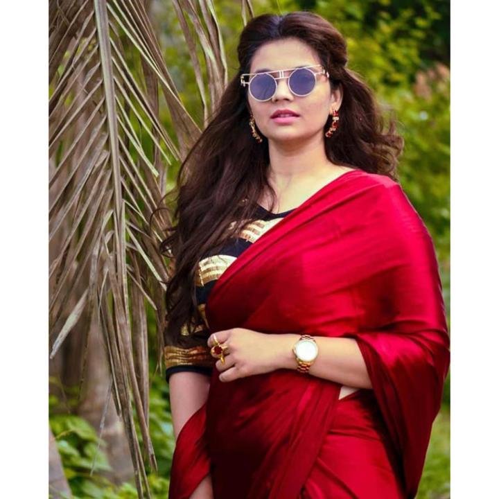 Japane Silk Saree For Women - Light Meroon