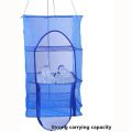 2Pcs Foldable 4 Layers Drying Rack for Vegetable Fish Dishes Mesh Hanging Drying Net Hanging ,Natural Way to Dry Food.