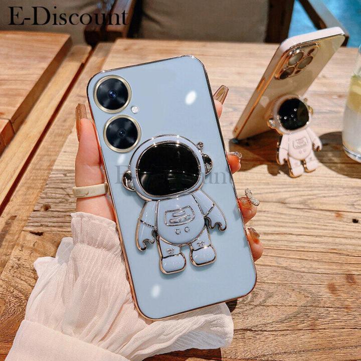 New Phone Case For Huawei Nova 11i Cover Astronaut Holder Stand Fashion Soft Silicone For Huawei Nova 11i Case