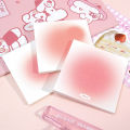 【Value Bundle】 50 Sheets/Book Artistic Fancy Gradient Color Memo Pads Cute Kawaii Pink Sticky Notes Post Hand Account Notepads Aesthetic Stationery Gift. 