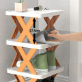 5-layer Shelf Shoes Storage Organizer Shoe Rack Removable Shoes Cabinets Stackable Shoe-Shelf Space Saving Shoes Organize Big Size (30x28x17.5cm).