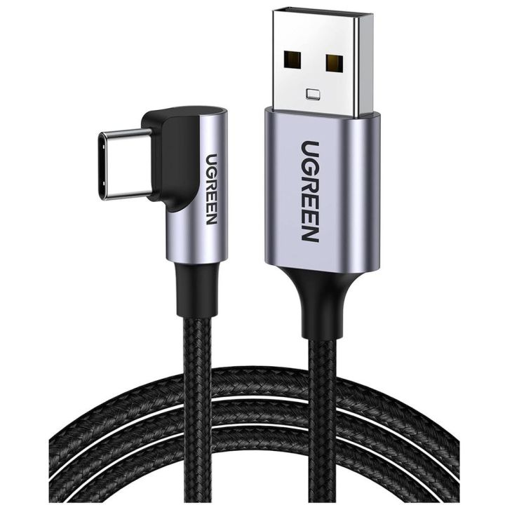 Ugreen%20Right%20Angle%20Usb-A%20To%20Usb-C%20Cable%202M%20(Model%20-%20Us284P/N%20-%2050942)%20-%20Space%20Gray%20-%20Connect%20Devices%20With%20Precision%20Using%20Ugreen%20-%20Image%204