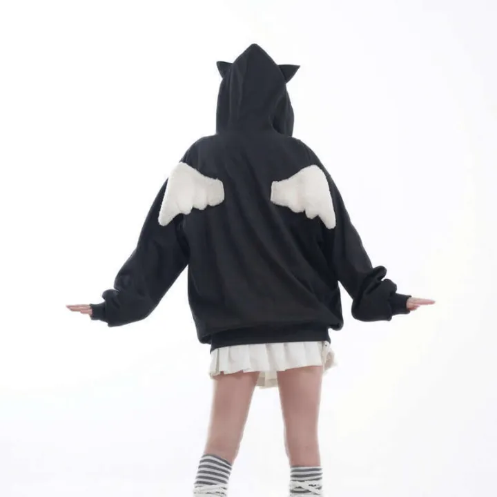 Angel%20wings%20cat%20ears%20star%20hoodie%20cute%20soft%20girl%20autumn%20winter%20with%20thick%20velvet%20and%20loose%20top%20jacket%20-%20Image%207