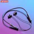 Lenovo HE05 Bluetooth Neckband Headset Wireless In-Ear Earphones with Long Battery Life and Mic.