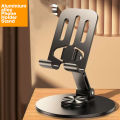 New Design Portable Foldable Desktop Phone Stand Holder Anti-slip 360 Rotating Metal Mobile Phone Holders for All Phones.