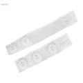 2 Packs Pants Button Extenders Adjustable Buckle Button Jean Waist Extenders for Skirts Pants. 