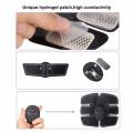 Abdominal Muscle Toner Rechargeable ABS Stimulator, Portable Wireless Muscle Trainer for Men Women,6 Modes with 10 Levels Intelligent EMS Home Office Fitness for Abdomen/Arm/Leg,10pcs Free Gel Pads..