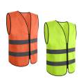 High Visibility Reflective Strips Safety Vest Clothing Fluorescent Yellow. 