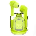 Transparent Style TWS Bluetooth Earphones LED Display Touch Control Headphones Auto Pairing Lightwight Wireless Earbuds with Mic.