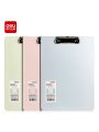 Deli PE103 Macaron colored A4 vertical version clip office folder. 