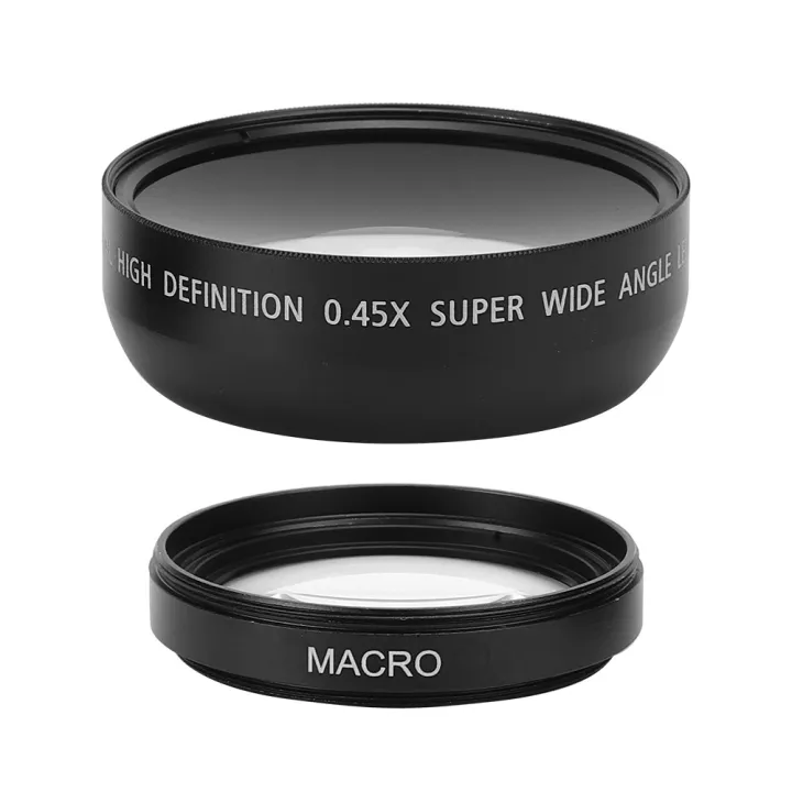 JSR‑1155 Advanced 49MM 0.45X Wide Angle Macro Lens Fit for All 49MM Diameter Camera Lenses