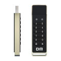 DM FD063 256-bit Encrypted USB Drive Password Secure Flash Drive USB3.2 U Disk Support Reset/Wipe/Auto Lock Function. 