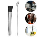 2 Pcs Whiskey Muddler Coffee Stirring Spoon Lemon Muddler Coffee Mixer Stainless Steel Popsicles Cocktail Coffee Muddler. 
