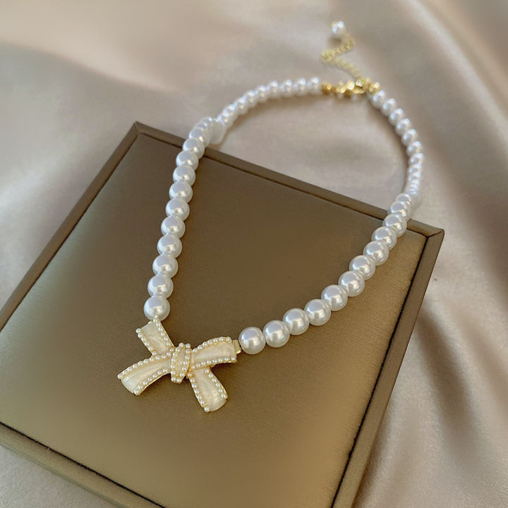 Coquette%20Aesthetic%20Pearl%20Necklace%20Korean%20Fashion%20Choker%20Planet%20Necklace%20Heart%20Pendant%20Y2k%20Accessories%20Cool%20Girl%20Hip%20Hop%20Jewelry%20-%20Image%204