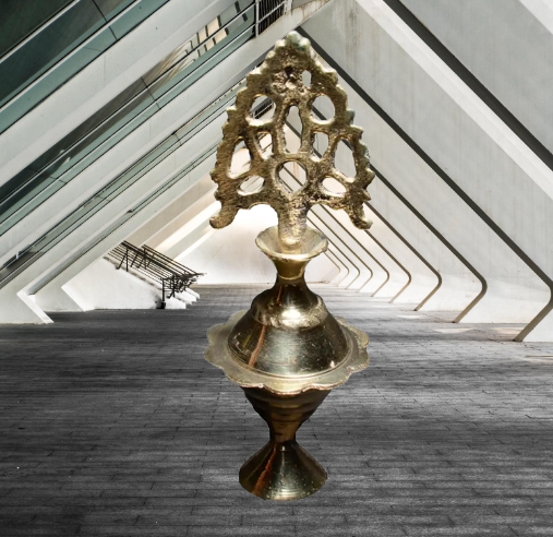 Pitoler surmsdani Pure Brass Metal Surmadani - Medium