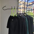 Balcony Clothes Drying Metal Hanger Heavy Duty Hanger Clothes Hanger Multi Purpose Hanger Space Saving Balcony Clothes Hanger Clothes Drying Stand Laundry Hanger.