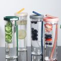 700ml Plastic Water Bottle with Straws Large Capacity Portable Tea Fruit Cup Mug Fitness Sport Outdoor Travel Drinking Bottles.