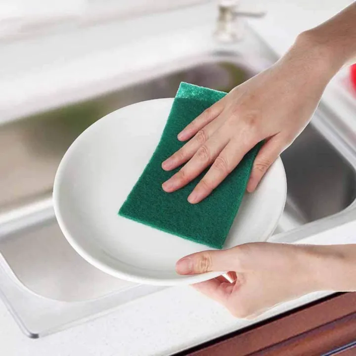 Scouring%20Pad%20-%20Premium%20Heavy%20Duty%20Scrub%20Pads%20with%20AntiGrease%20Technology,%20Reusable%20Household%20Green%20Dish%20Scrubber,%20Multipurpose%20Scour%20pad%20-%20for%20Kitchen%20Scrubber%20&%20Metal%20Grills-%2010%20PCS%20Bundle%20-%20Image%207