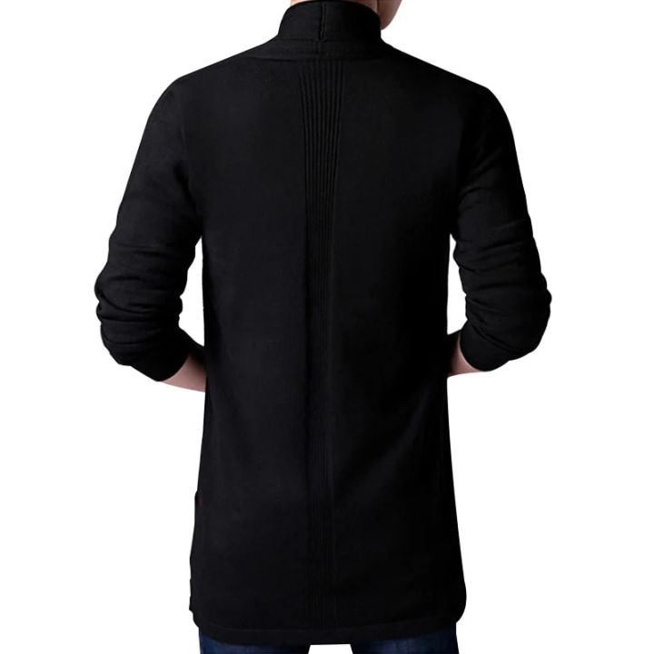 FAVOCENT%20Men%20Thin%20Knitted%20Cardigan%20Sweater%20Spring%20Autumn%20Solid%20Sweater%20Bottoming%20Long%20Sleeved%20Mens%20Slim%20Fit%20Cardigan%20Sweater%20-%20Image%202