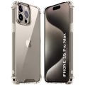 For Apple iPhone 15 / iPhone 15 Plus / iPhone 15 Pro / iPhone 15 Pro Max Luxury Transparent Silicone Protect Back Cover Soft Case. 