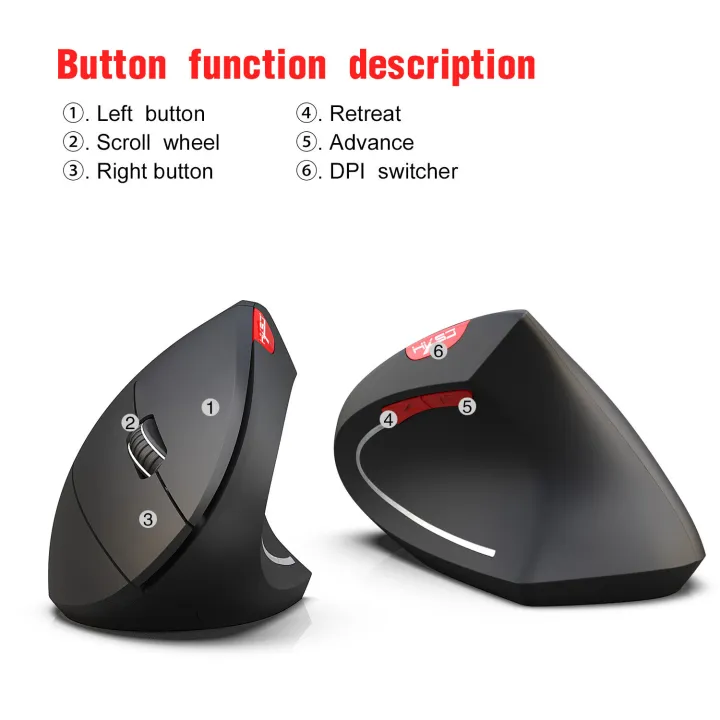 HXSJ%20T29%20BT3.0%20Vertical%20%20Mouse%20Optical%202.4G%20Mouse%20Ergonomics%20800/1600/2400DPI%20Ergonomic%206%20Buttons%20Optical%203D%20Mice%20for%20PC%20Computer%20Desktop%20Notebook%20Wrist%20Treatment%20Evoluent%20Vertical%20Gaming%20Mouse%20-%20Image%205