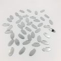 20x8mm Oval Shape Glass Craft Mirrors – High Quality Small Mirrors for Lippan Art, Embroidery, Jewellery Making & Mosaic Art. 