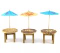 HarnezZ Wooden Mini Table Chair Set Toys Pretend Role Play Game Play House Kitchen Accessories Toy Set of 5 pcs. 