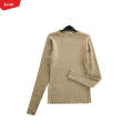 Ladies Ribbed Long Sleeve Round Neck Pullover Winter Sweater From Levin. 