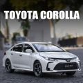 1:32 Toyota Corolla Hybrid Alloy Car Diecasts Toy Vehicles Car Model Sound and light Pull back Car Toys For Kids Gifts. 