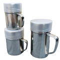 Shyli 1pcs Kitchen Tool With Handle Shaker Pepper Sugar Salt Stainless Steel Dispenser.