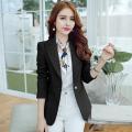 Women Blazers And Jackets Suit Work Spring Autumn Jackets Single Button Blaser Female Blue/Black/Green Ladies Blazer Femme. 