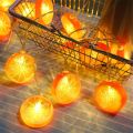 Led String Fairy Lights Lemon Garland Lamp Chain Garden Christmas Kid Bedroom Birthday Wedding Outdoor Lighting Party Decoration--YellowLemon--4.5M 30LEDs Control. 