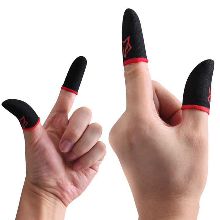 Cyber%20Fox%201%20Pair(2%20Pcs)%20Breathable%20Mobile%20Finger%20Sleeve%20/%20Sweatproof%20Gloves%20For%20Mobile%20Gaming%20-%20Black%20/%20Finger%20Grip%20For%20Gaming%20-%20Finger%20Sleeve%20-%20Image%204