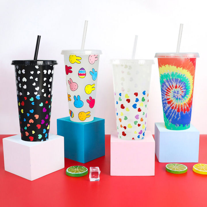 2024%20New%20Halloween%20PP%20Coffee%20Plastic%20Single%20Layer%20Temperature%20Sensing%20Straw%20Color%20Changing%20Cup%20-%20Image%202