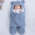 Newborn Blanket Baby Sleeping Bag - navy color. 